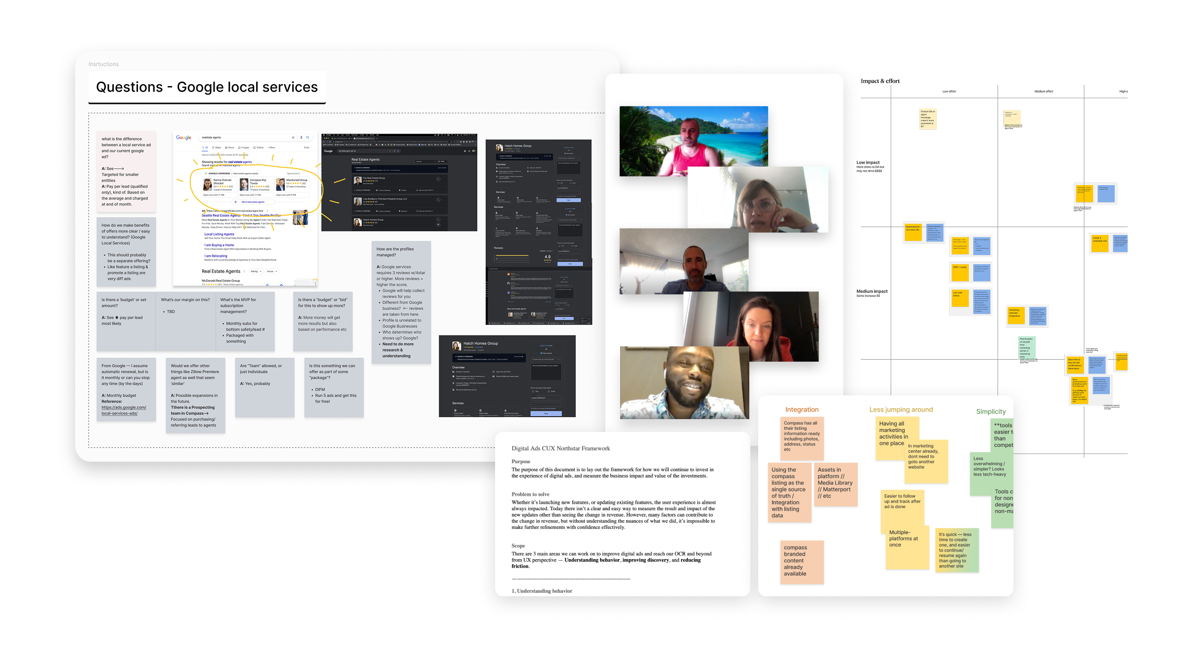Agent interviews, competitive research, prioritization, and the Digital Ads CUX Northstar