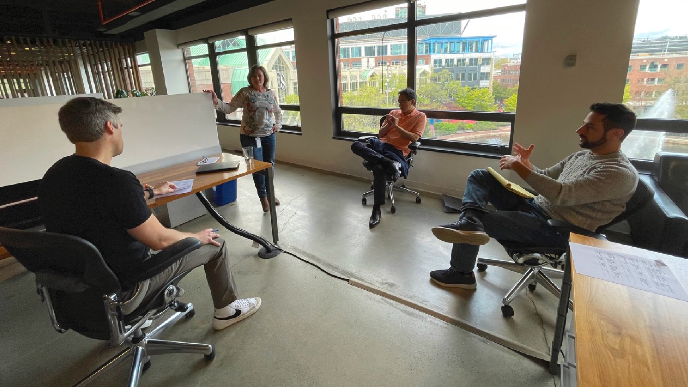 Insurify colleagues collaborating in a workshop