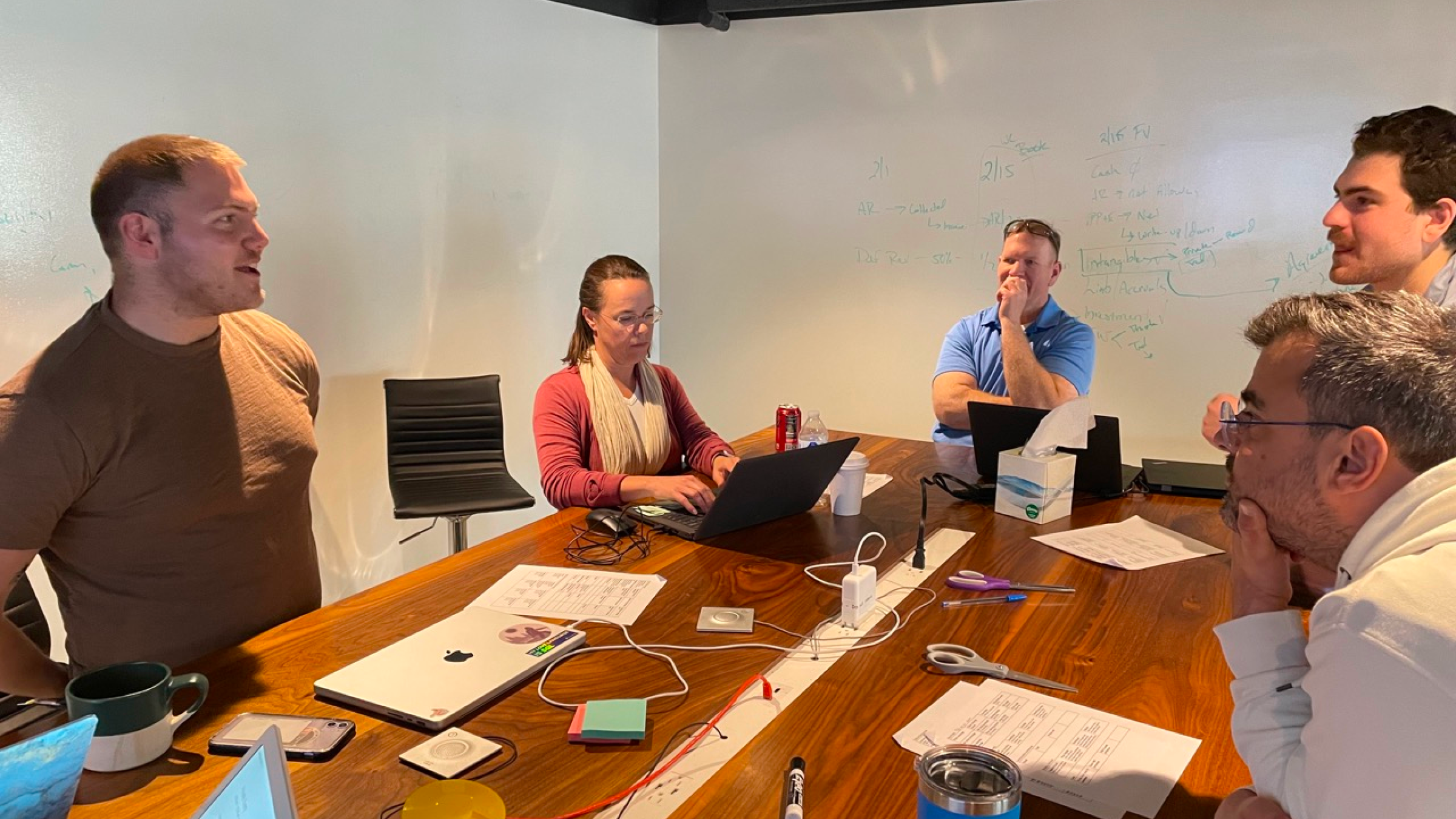 Insurify workshop discussion around a table