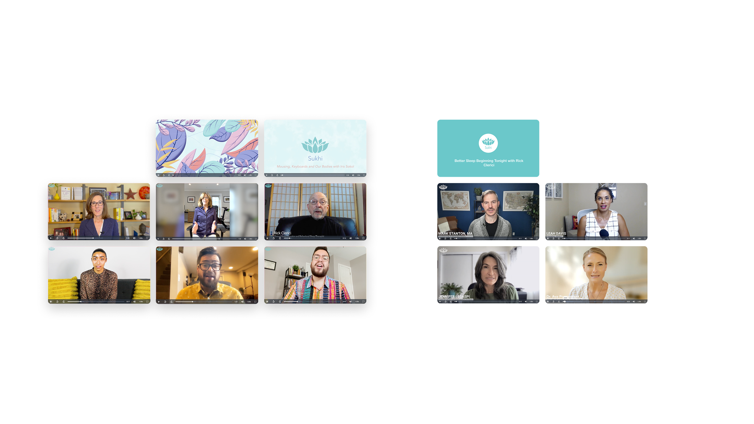 Examples of source recordings from Sukhi coaches and contributors